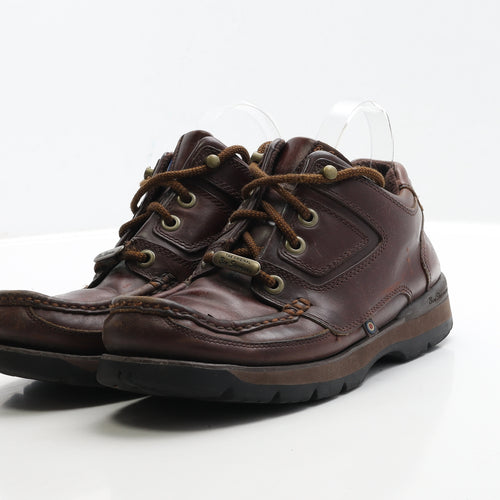 Ben Sherman Mens Brown Faux Leather Bootie Boot UK 6 EUR 40