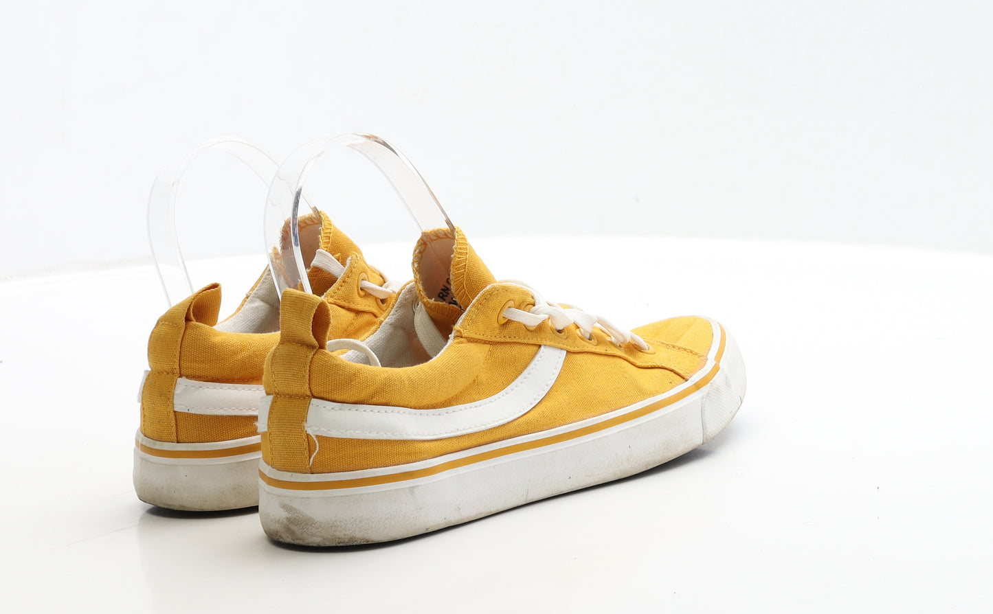 Primark Womens Yellow Fabric Trainer UK 5 EUR 38