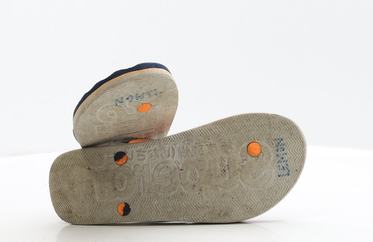 Superdry Mens Blue Rubber Thong Sandal UK 9