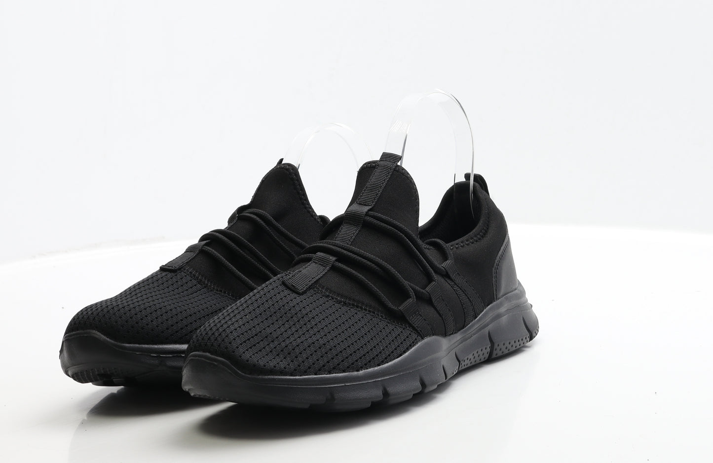 Bpc Mens Black Polyester Trainer UK 8 EUR 41