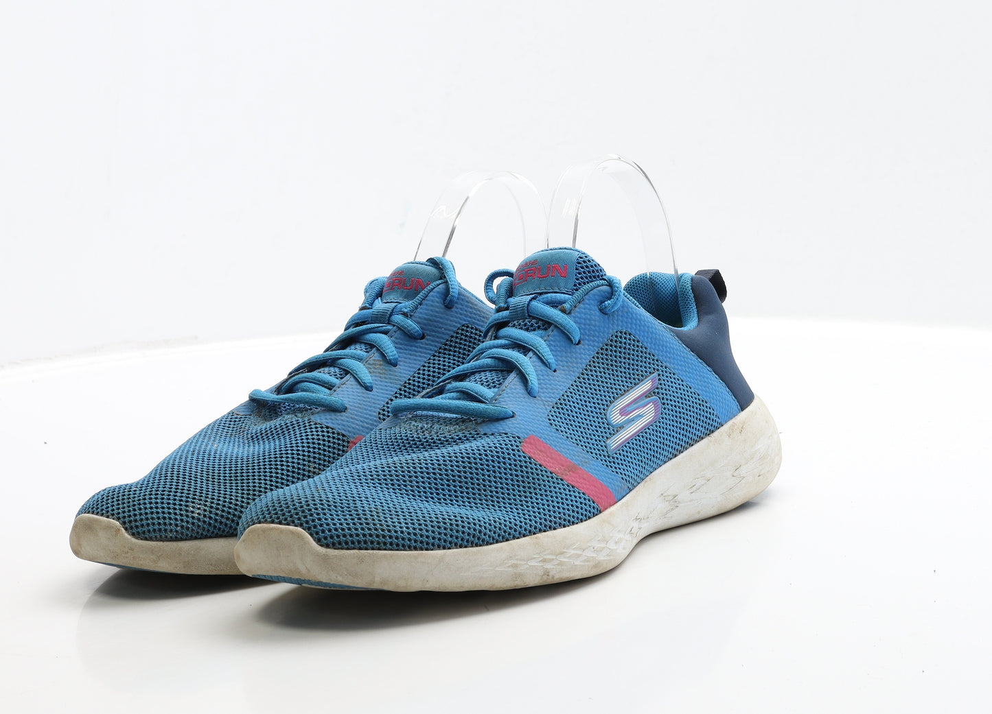 Skechers Womens Blue Polyester Trainer UK 6 EUR 39
