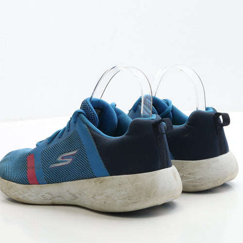 Skechers Womens Blue Polyester Trainer UK 6 EUR 39