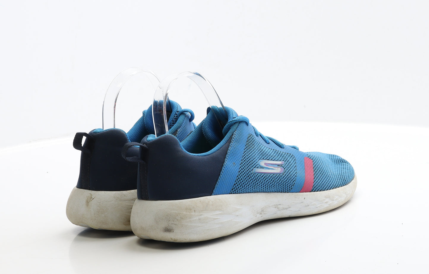 Skechers Womens Blue Polyester Trainer UK 6 EUR 39