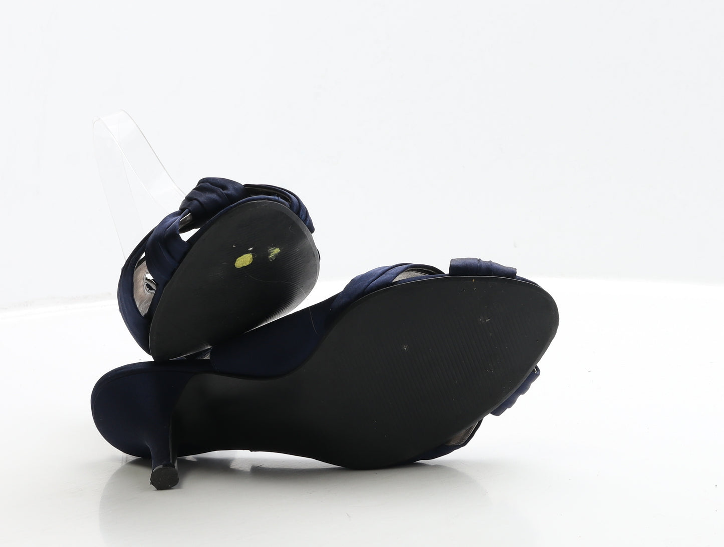 Dorothy Perkins Womens Blue Faux Silk Slingback Heel UK 6