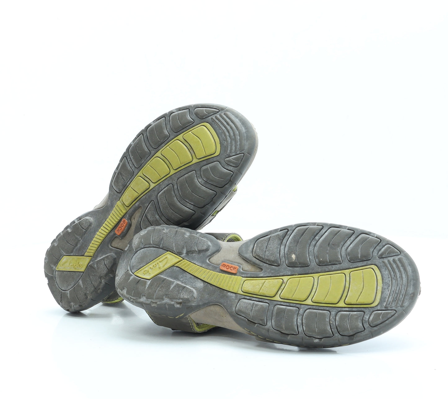 Clarks Mens Grey Polyester Slip On Sandal UK 7