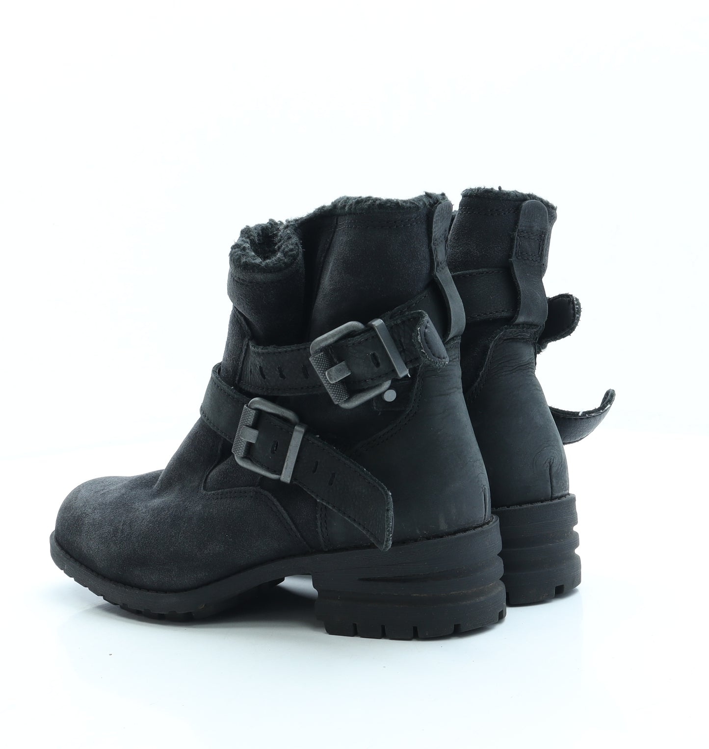 CAT Womens Black Polyester Shearling Style Boot UK 7