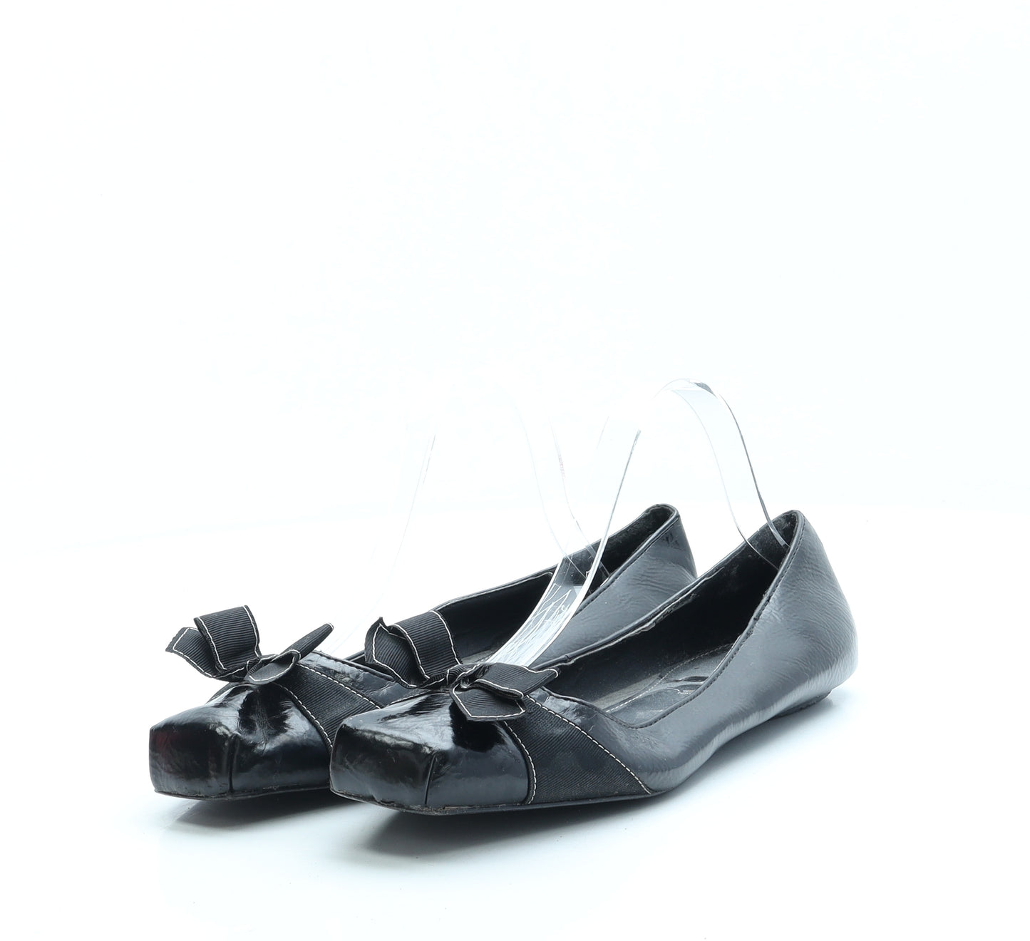 New Look Womens Black Polyester Ballet Flat UK 7 EUR 40