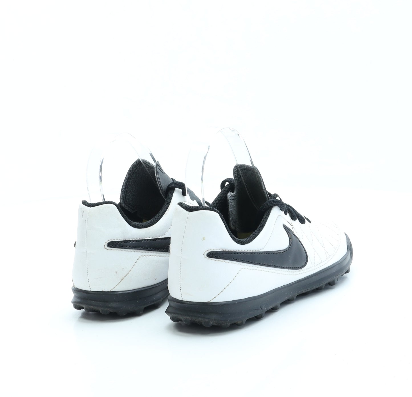 Nike Boys White Faux Leather Trainer UK 3