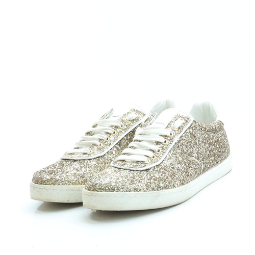 NEXT Womens Gold Polyester Trainer UK 6 EUR 39