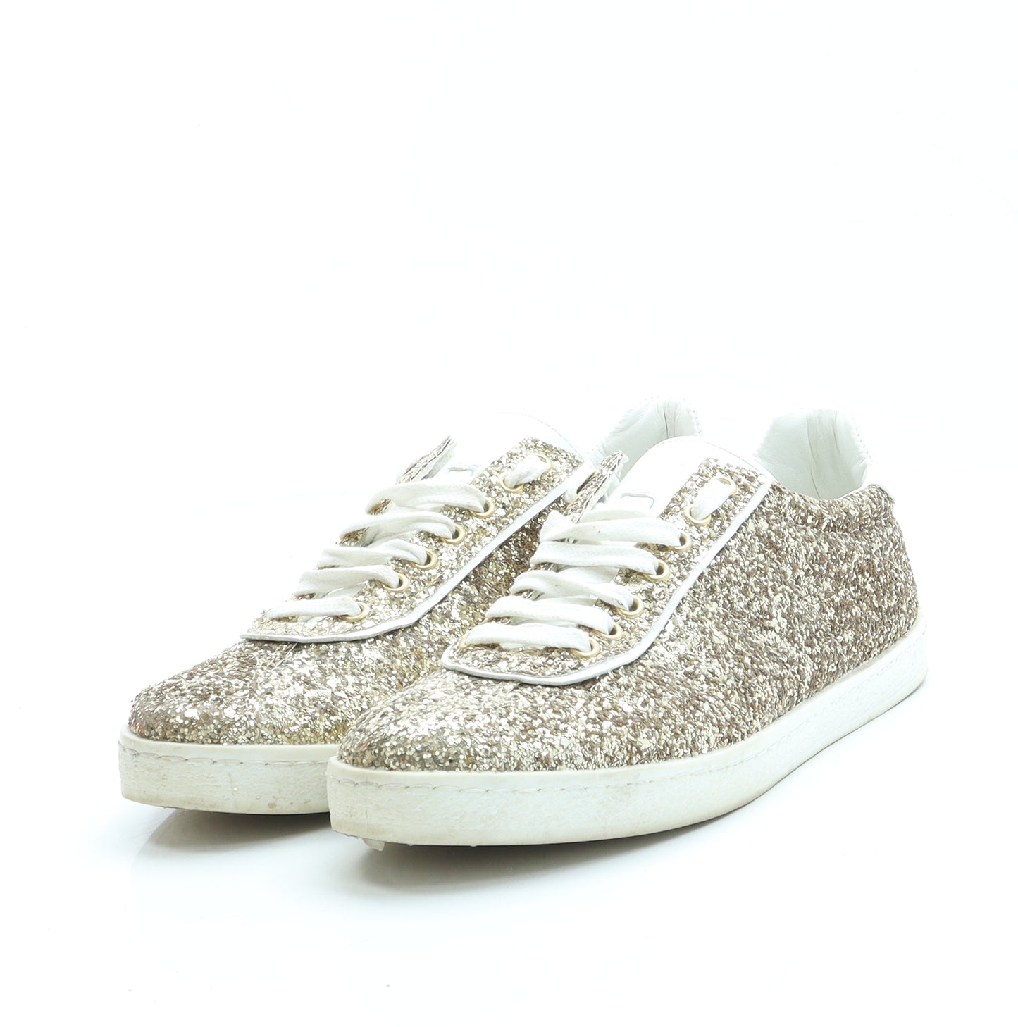NEXT Womens Gold Polyester Trainer UK 6 EUR 39