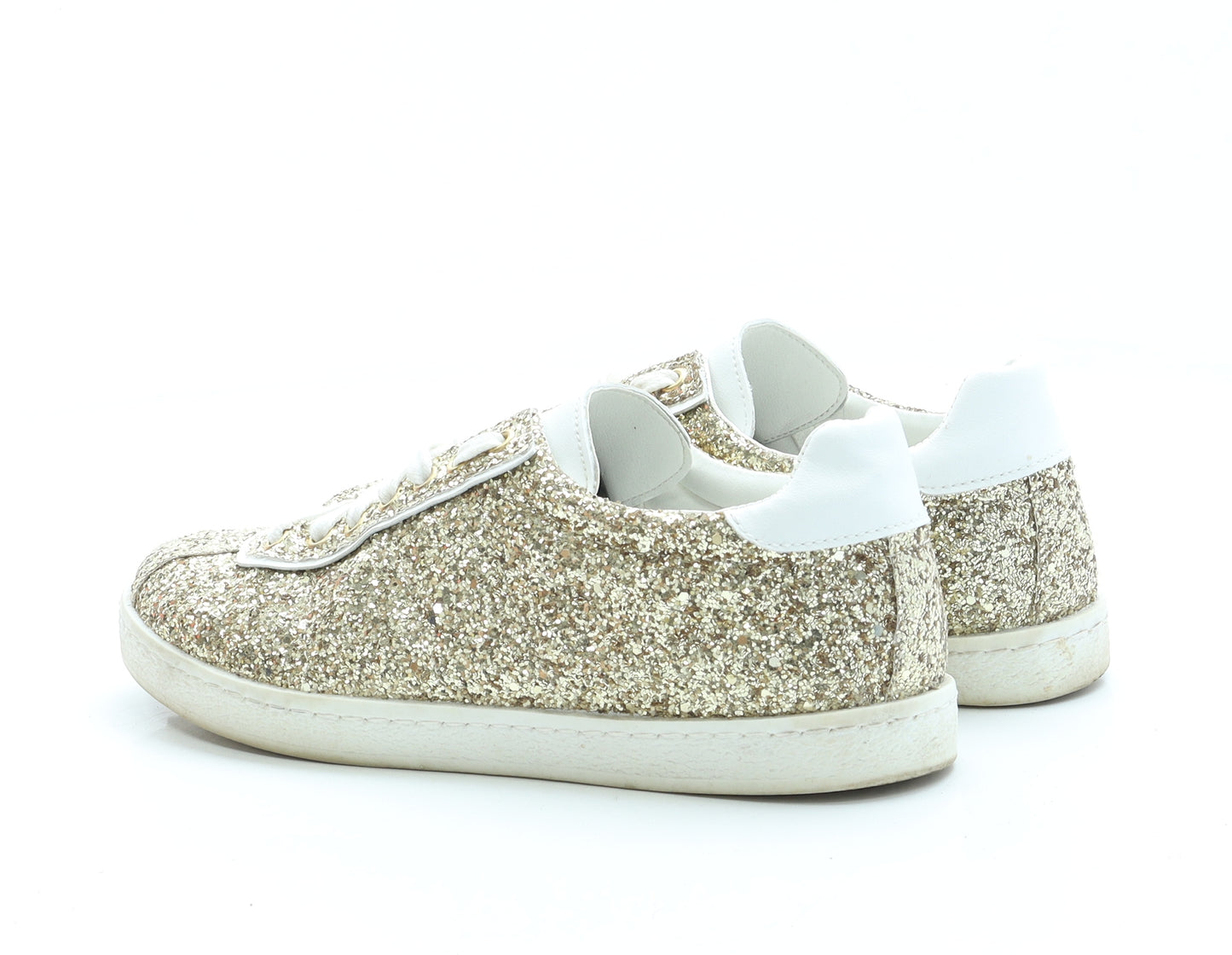 NEXT Womens Gold Polyester Trainer UK 6 EUR 39