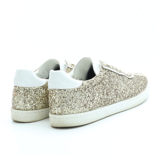 NEXT Womens Gold Polyester Trainer UK 6 EUR 39