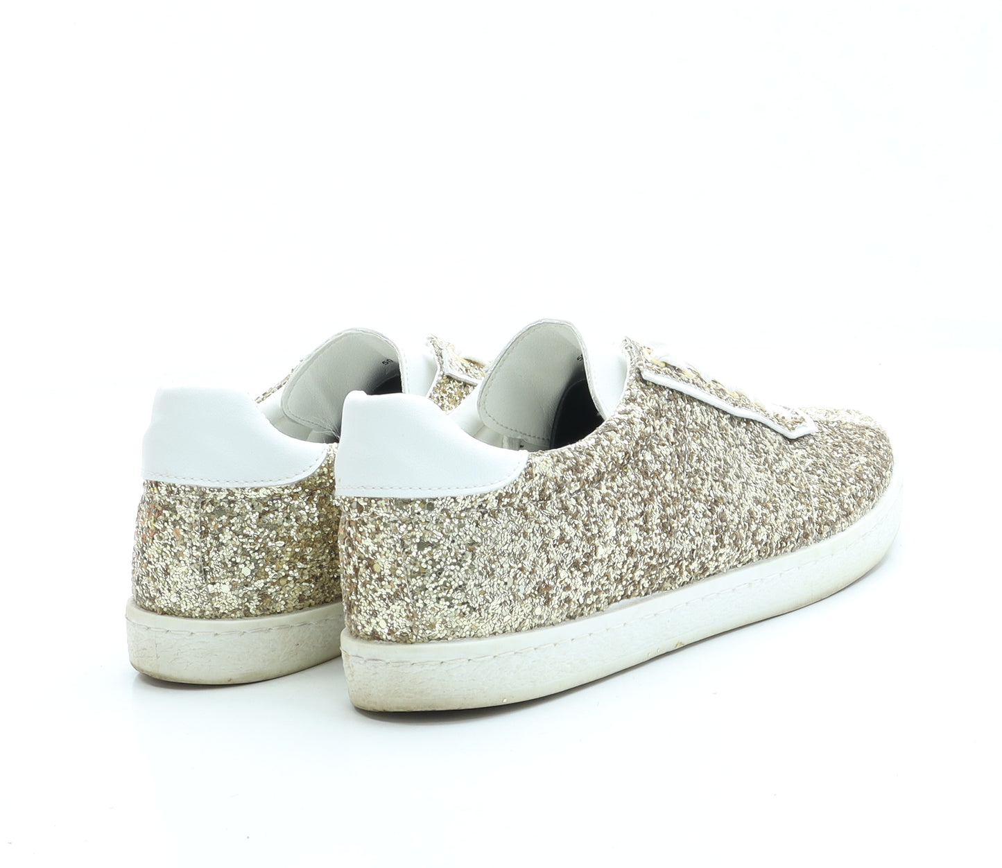NEXT Womens Gold Polyester Trainer UK 6 EUR 39