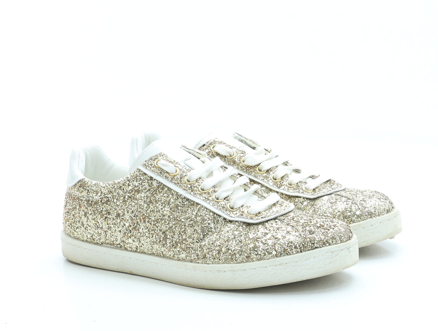 NEXT Womens Gold Polyester Trainer UK 6 EUR 39