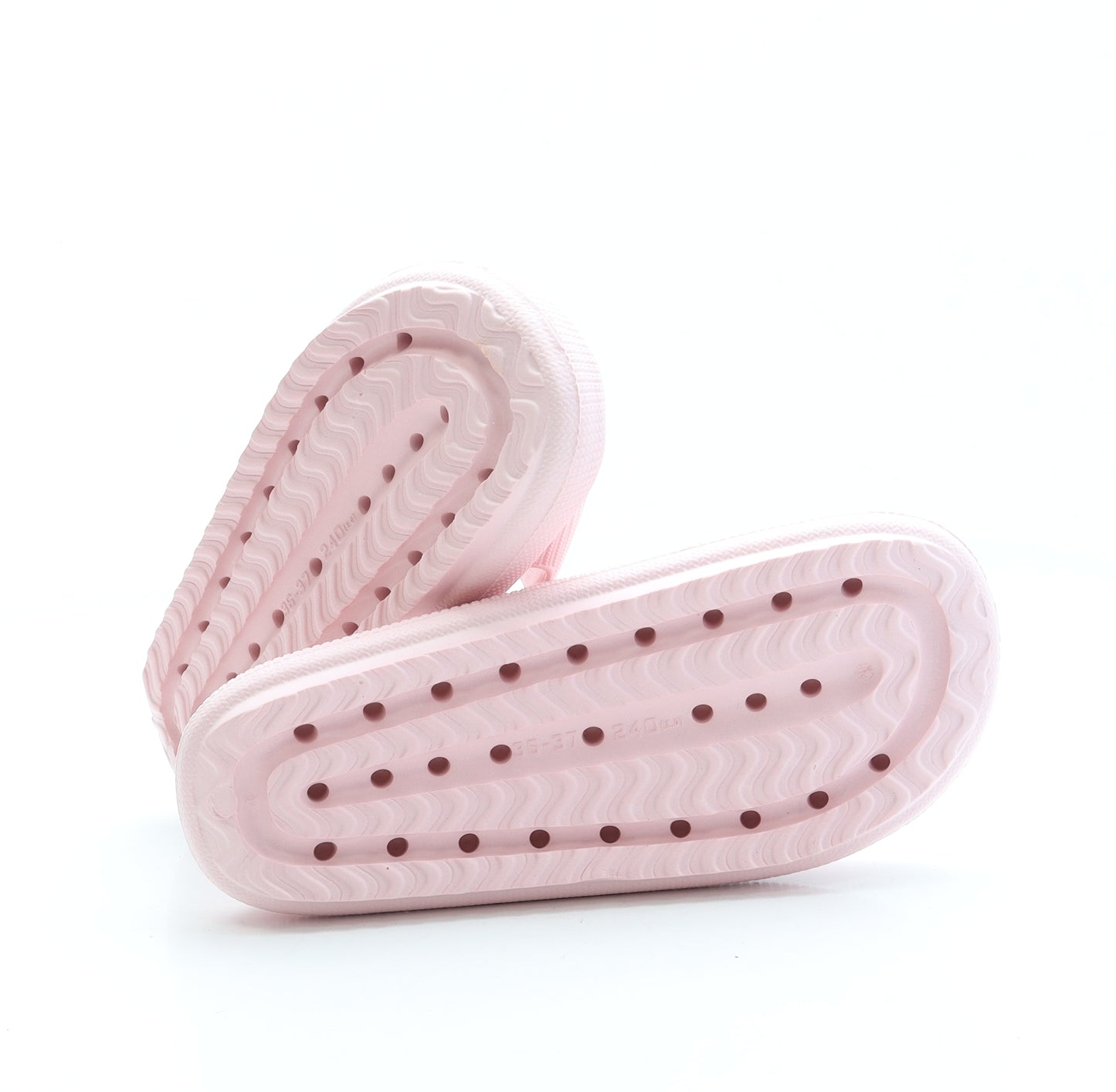 Preworn Womens Pink Rubber Slider Sandal UK 3 - 3-4