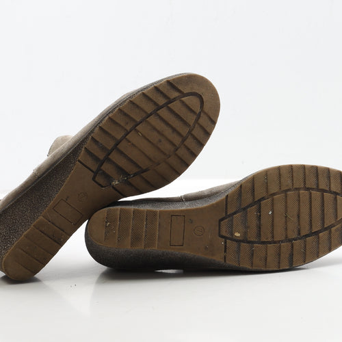 George Womens Beige Faux Suede Chelsea Boot UK 7