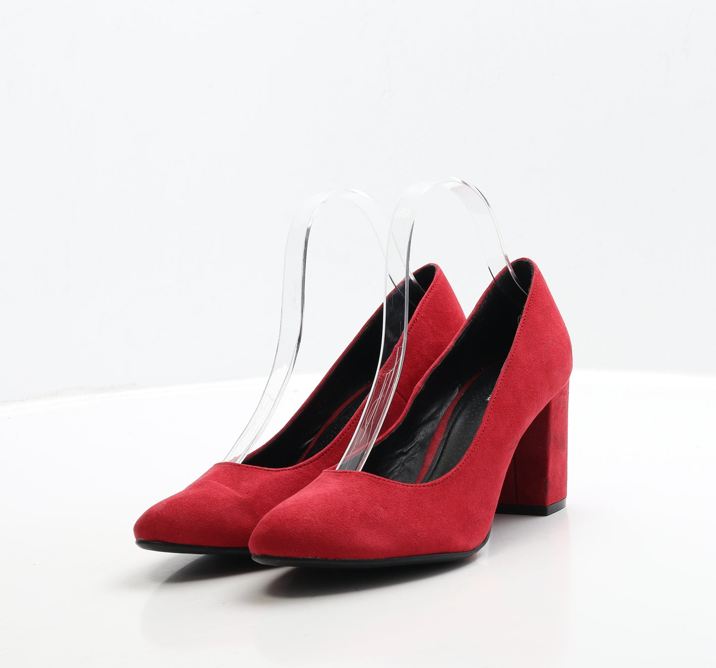 Graceland Womens Red Suede Court Heel UK 5 38