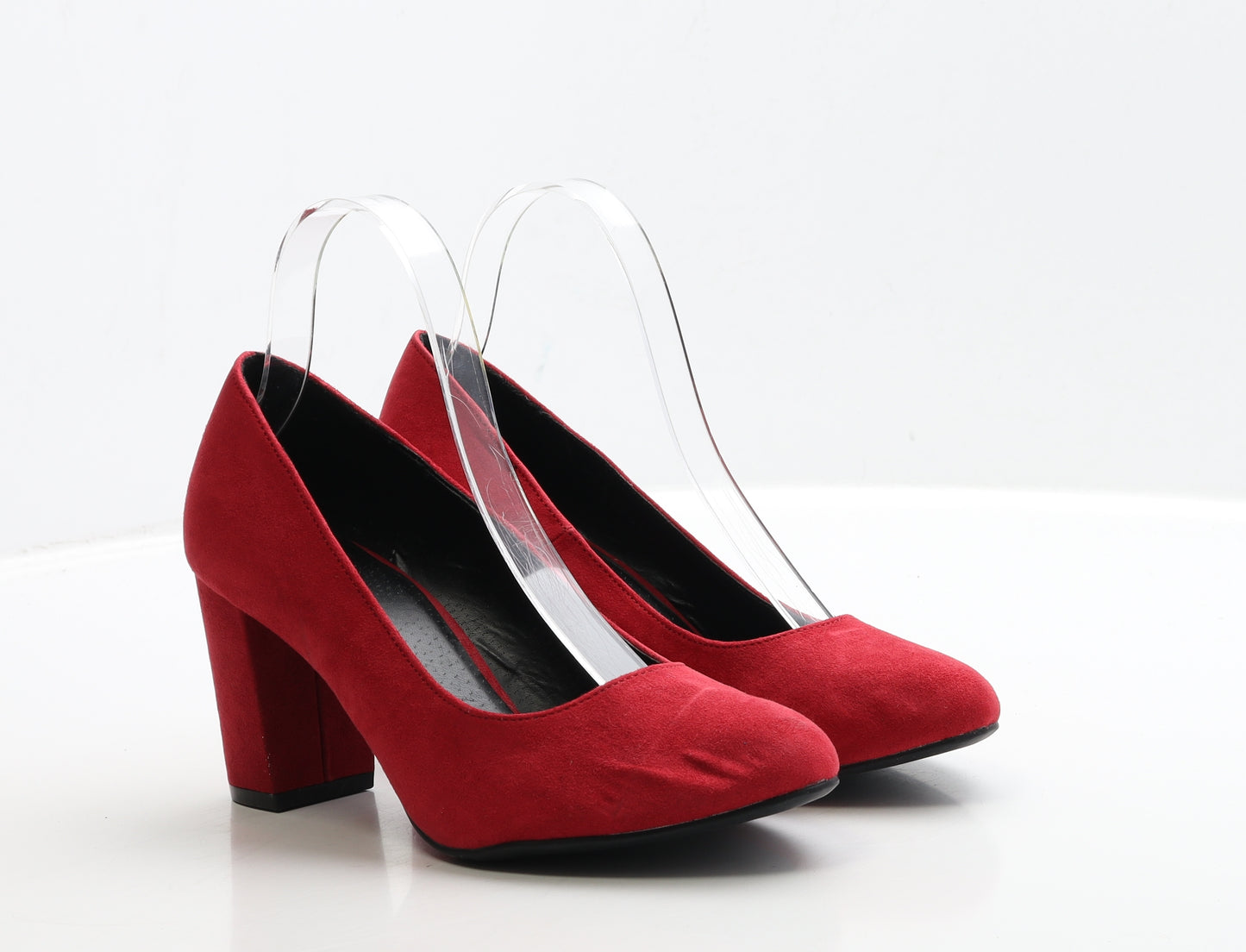 Graceland Womens Red Suede Court Heel UK 5 38