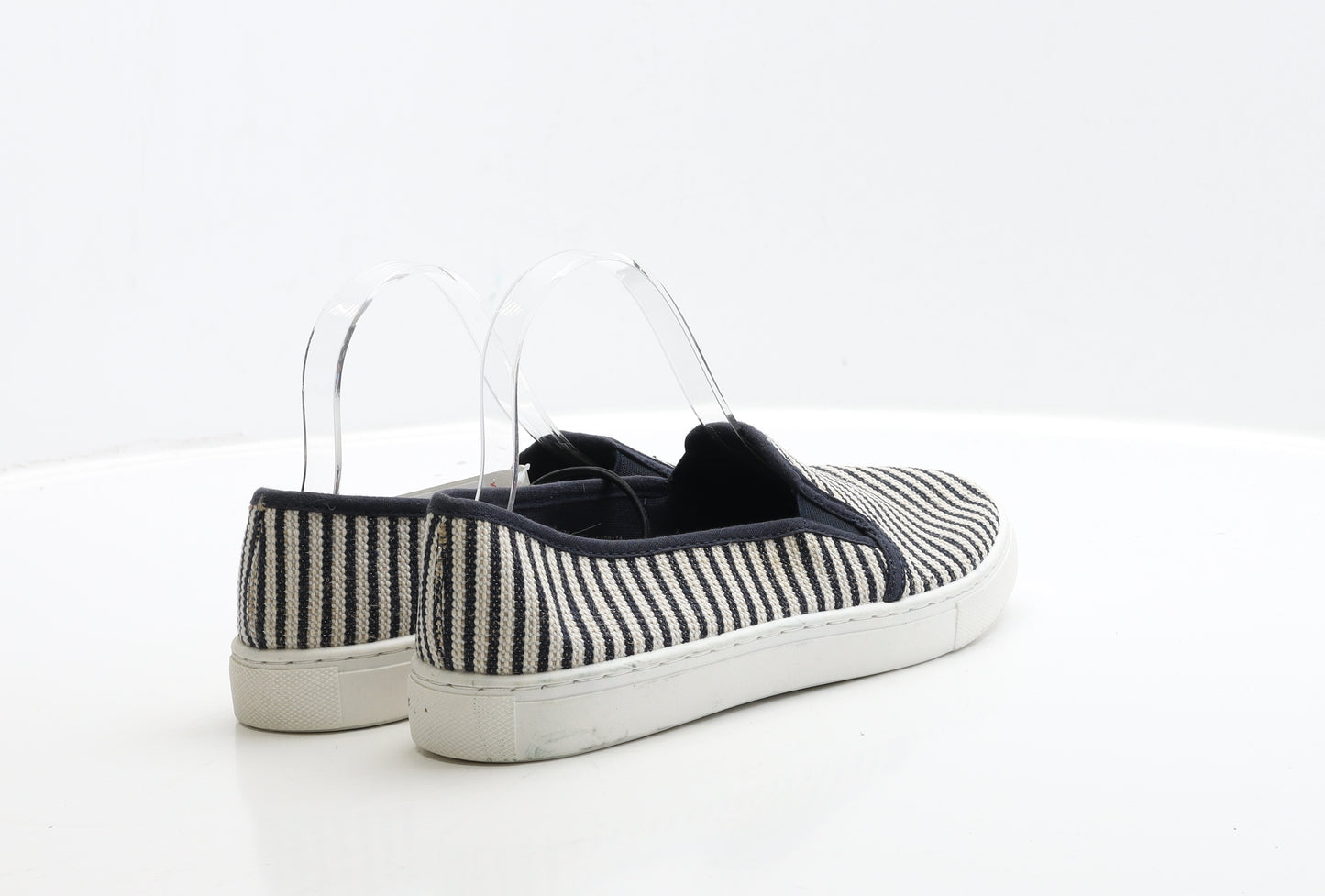 F&F Womens Blue Fabric Loafer Flat UK 6 39