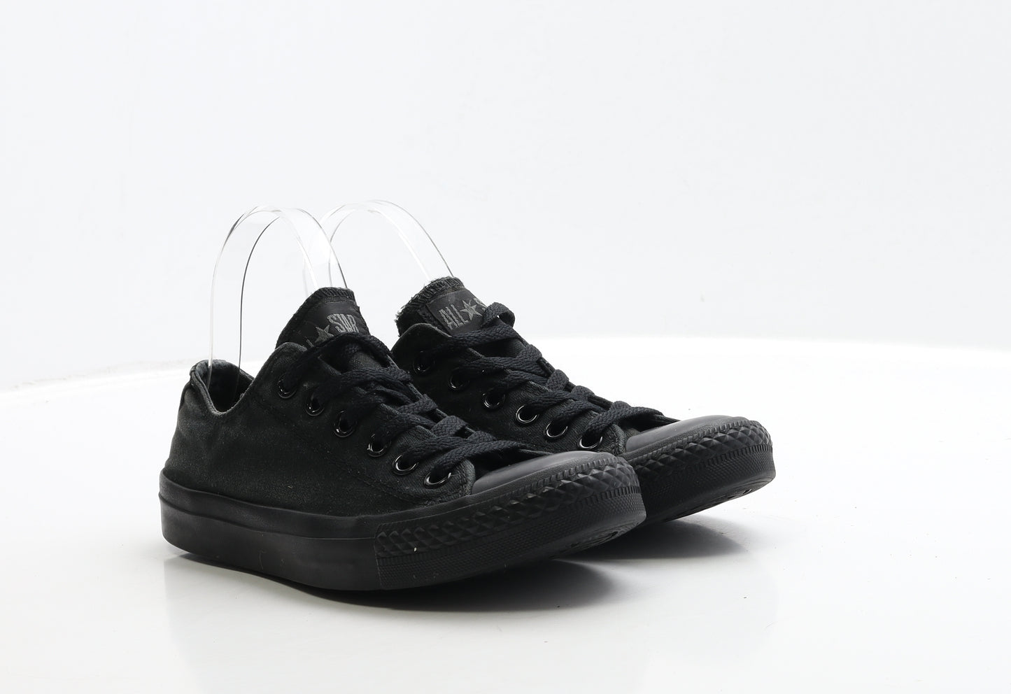 Converse Mens Black Fabric Trainer UK 5 37.5