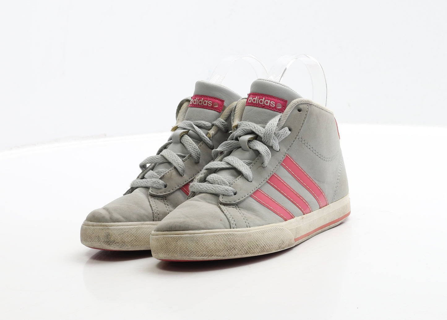 adidas Girls Grey Polyester Trainer UK 13