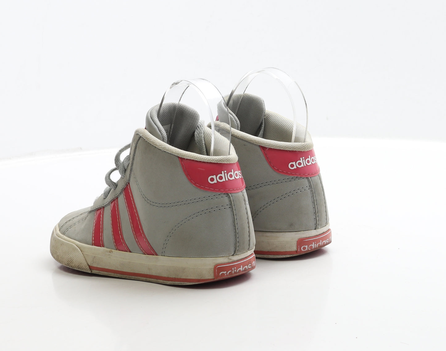 adidas Girls Grey Polyester Trainer UK 13