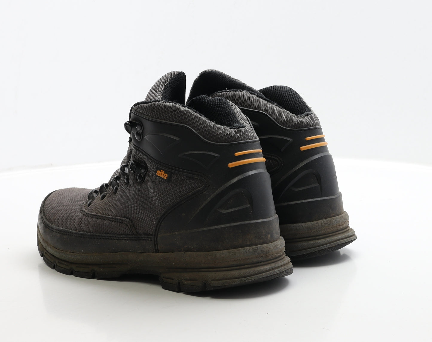 Site Mens Black Polyester Combat Boot UK 8 42