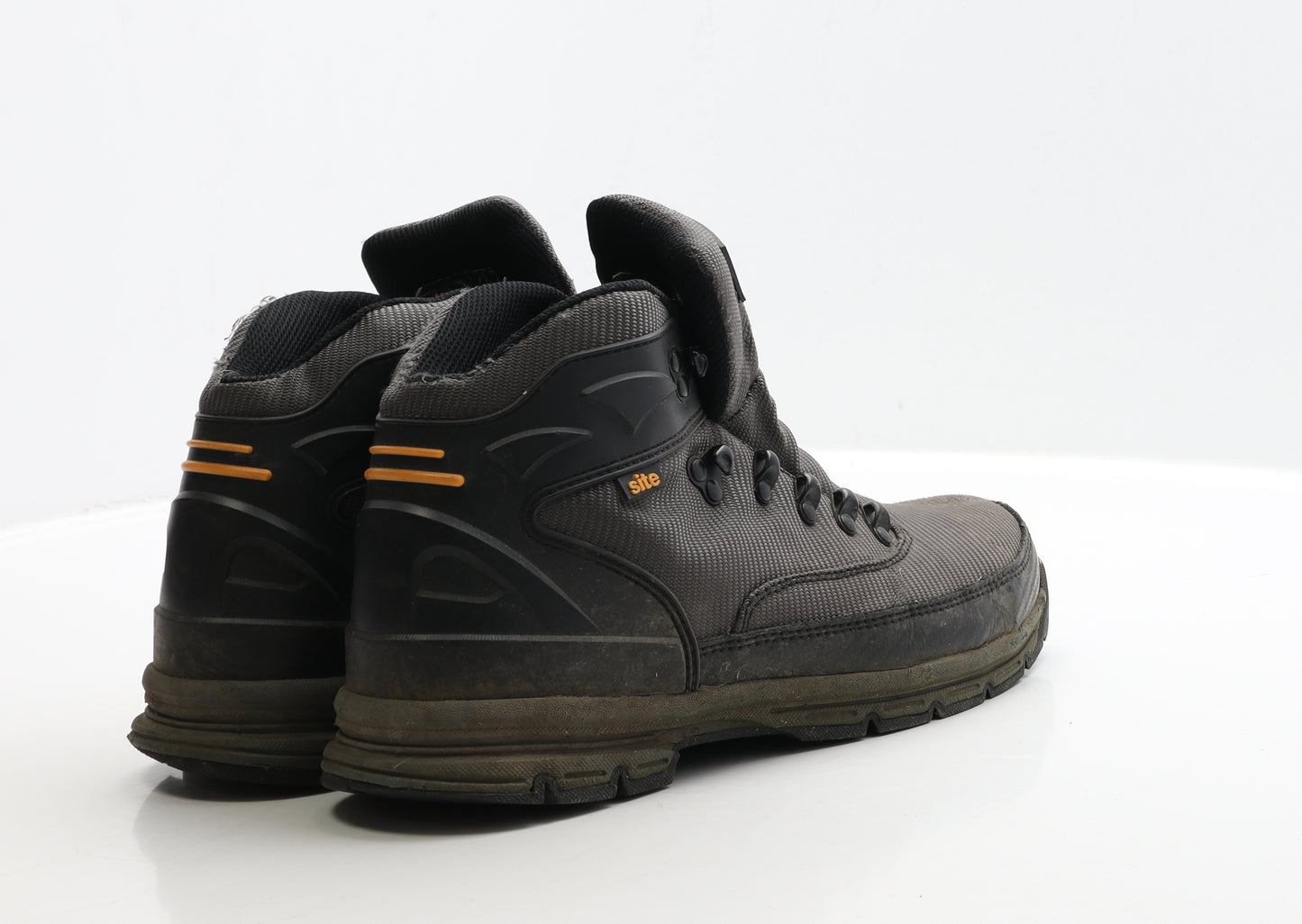 Site Mens Black Polyester Combat Boot UK 8 42