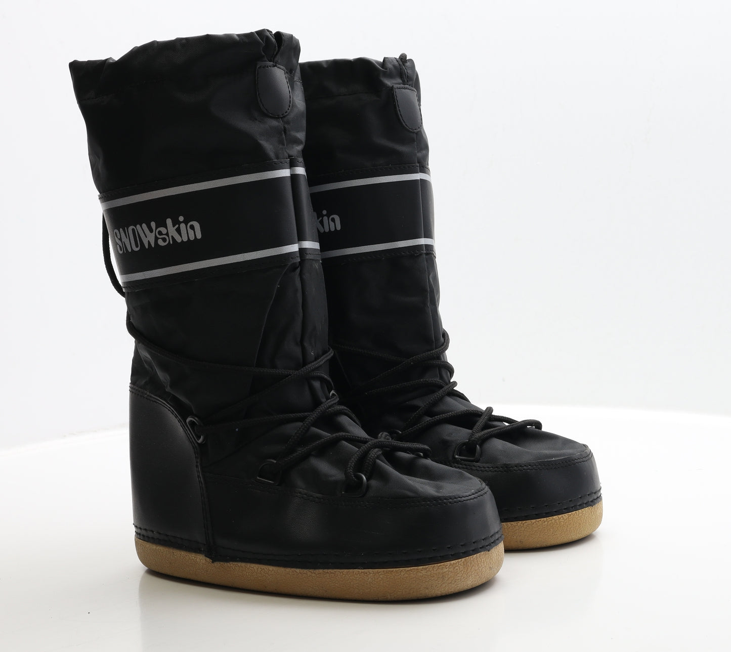 Snowskin Womens Black Polyester Snow Boot Boot UK 4