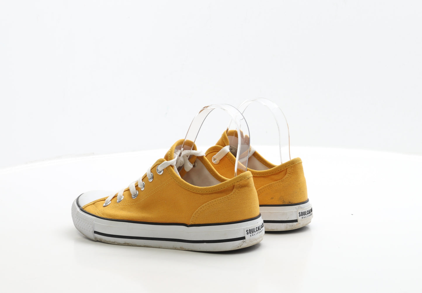SoulCal&Co Womens Yellow Fabric Trainer UK 5.5 38.5