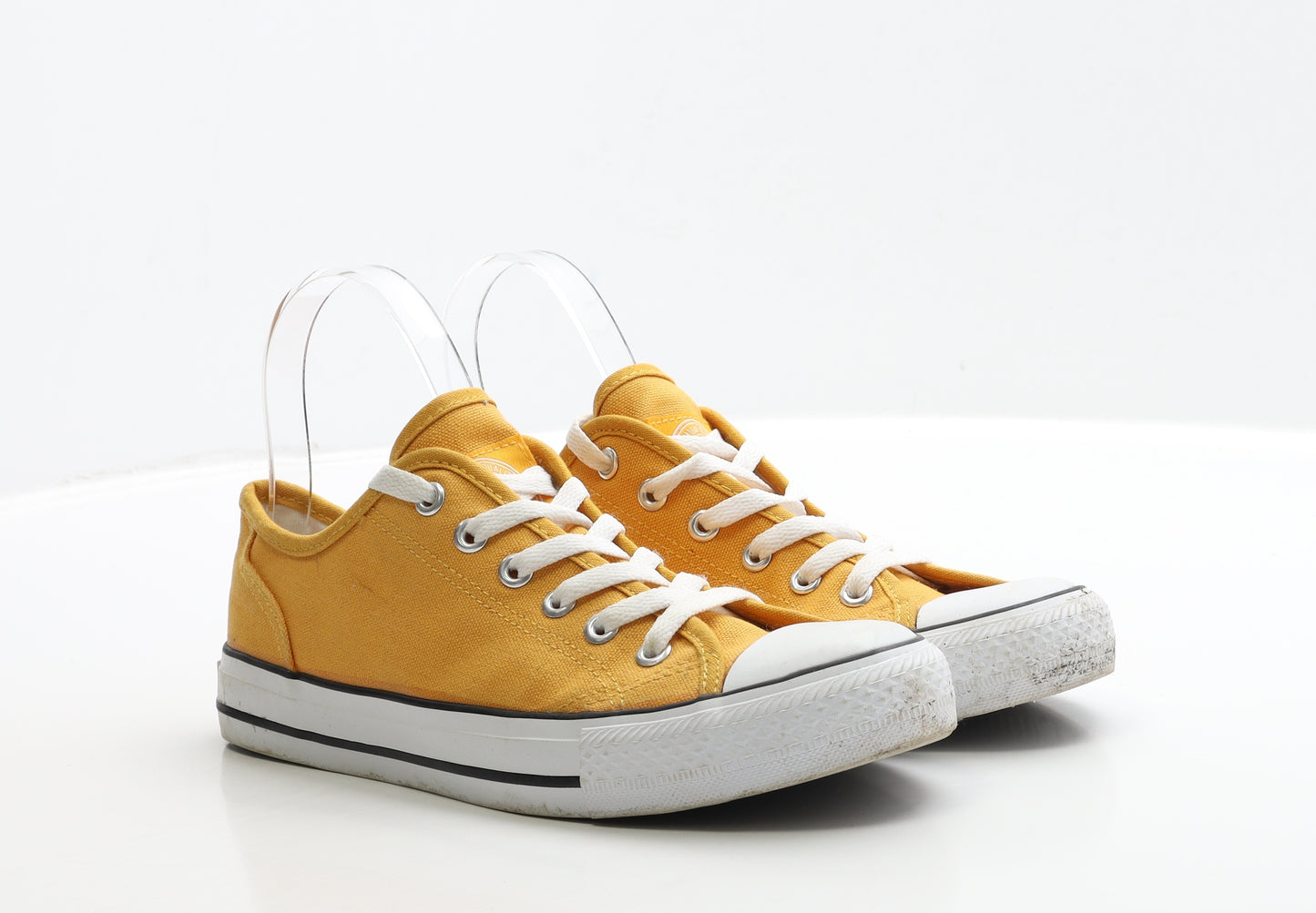 SoulCal&Co Womens Yellow Fabric Trainer UK 5.5 38.5