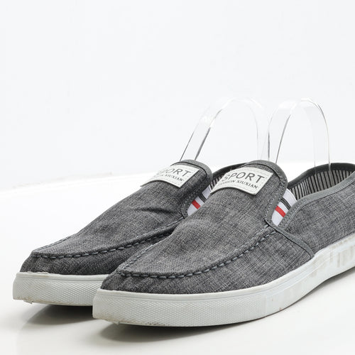 Sport Fashion XIUXIAN Mens Grey Polyester Loafer Casual UK 9 43