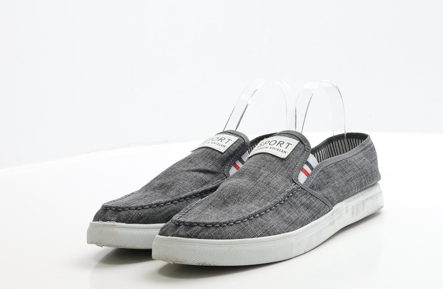 Sport Fashion XIUXIAN Mens Grey Polyester Loafer Casual UK 9 43