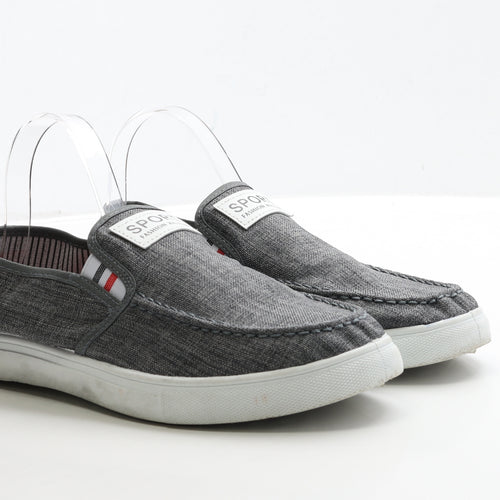 Sport Fashion XIUXIAN Mens Grey Polyester Loafer Casual UK 9 43