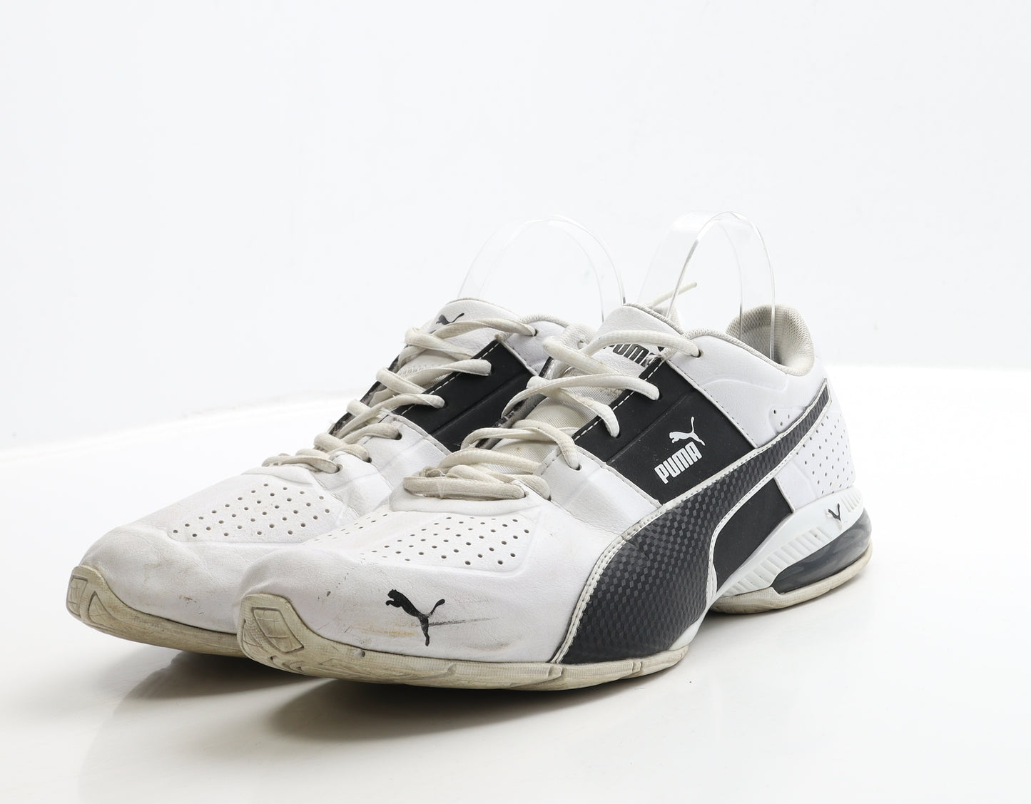 PUMA Mens White Polyester Trainer UK 9.5 44
