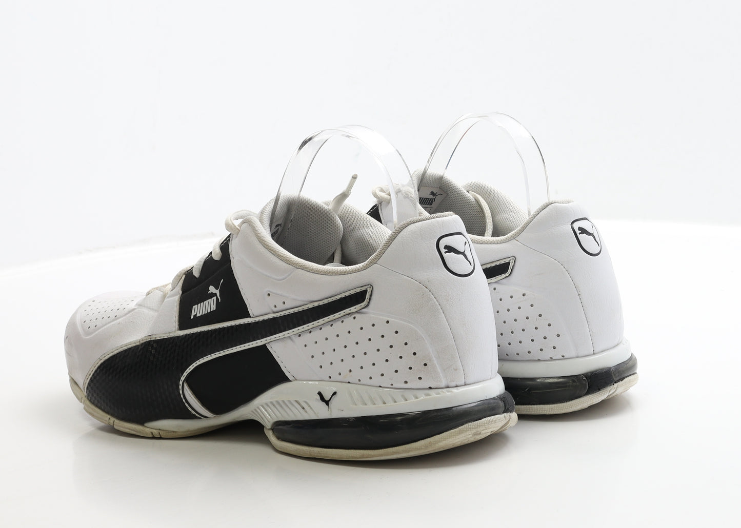 PUMA Mens White Polyester Trainer UK 9.5 44