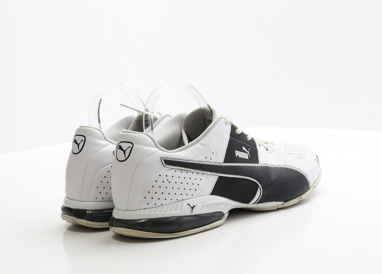 PUMA Mens White Polyester Trainer UK 9.5 44