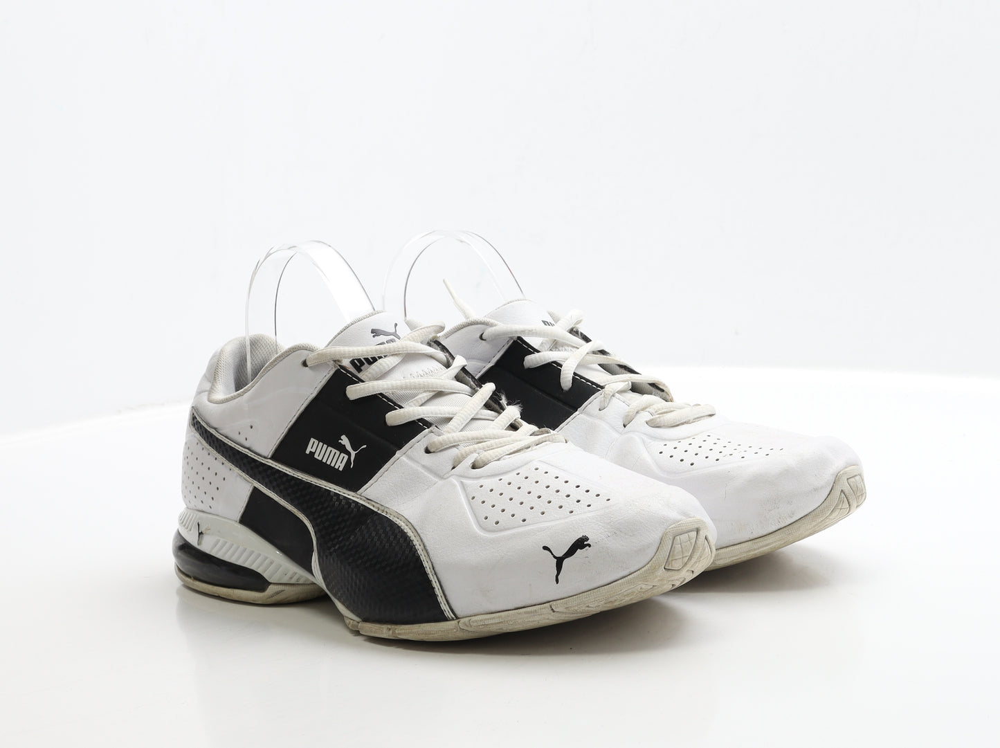PUMA Mens White Polyester Trainer UK 9.5 44