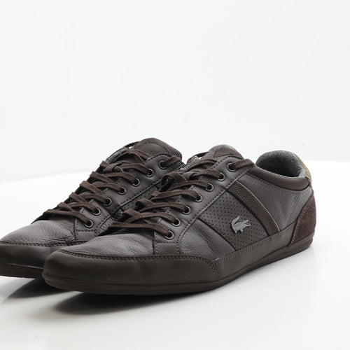 Lacoste Mens Brown Polyester Trainer UK 10 44.5