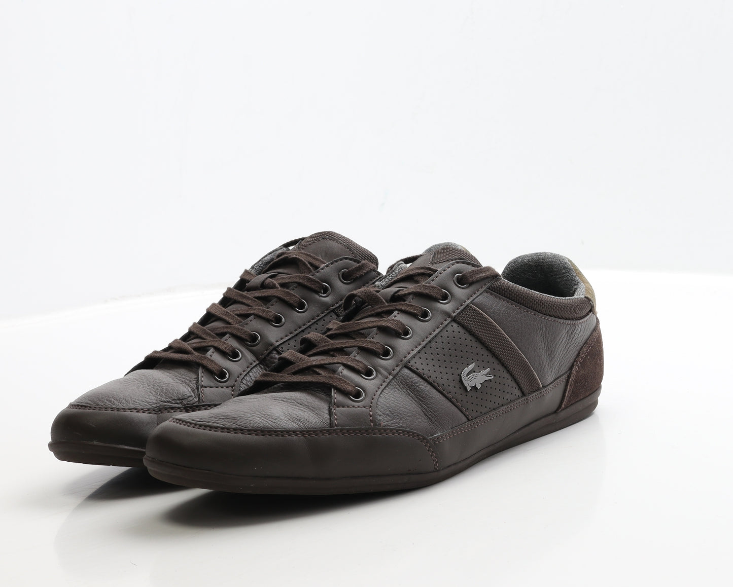 Lacoste Mens Brown Polyester Trainer UK 10 44.5
