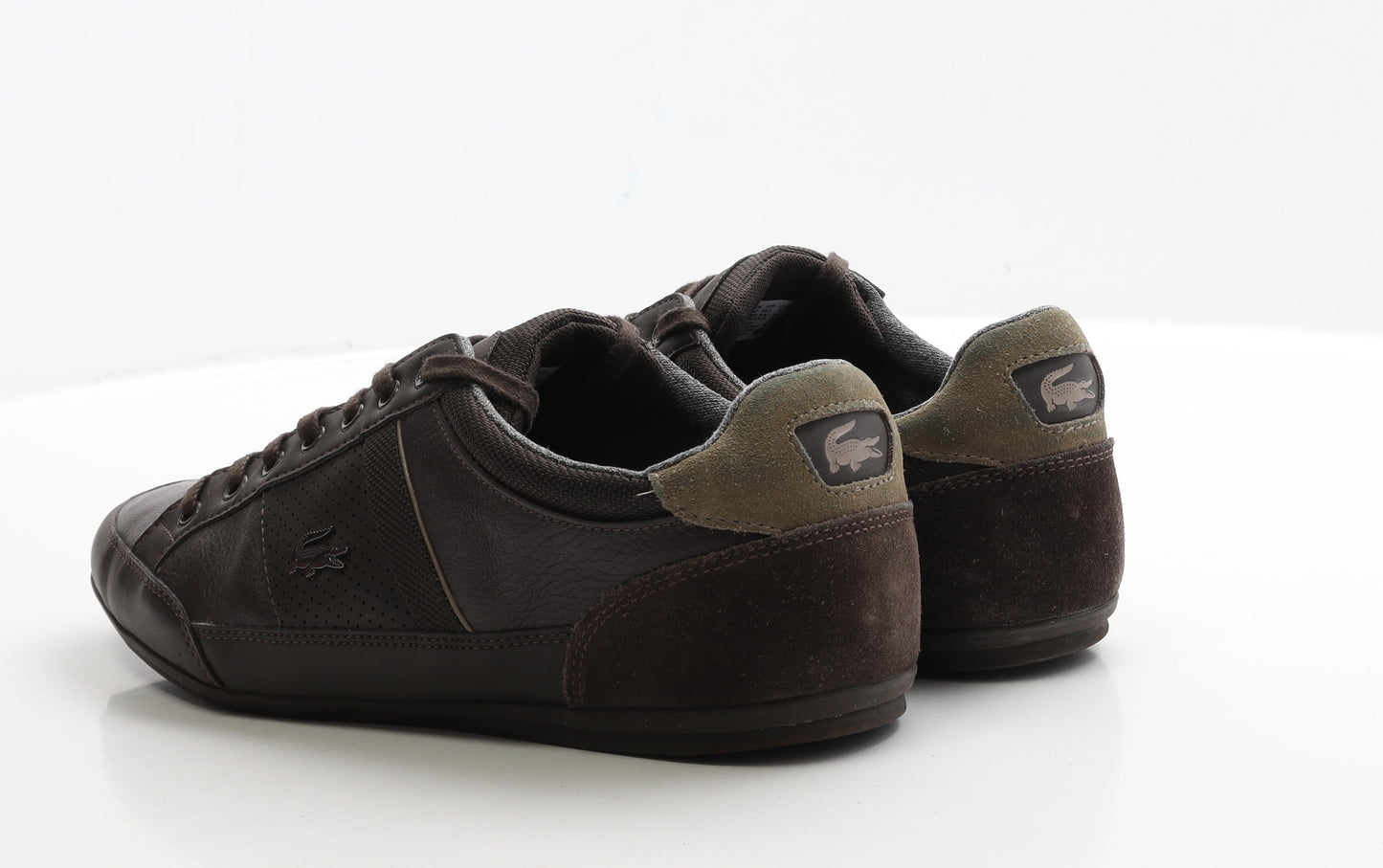 Lacoste Mens Brown Polyester Trainer UK 10 44.5