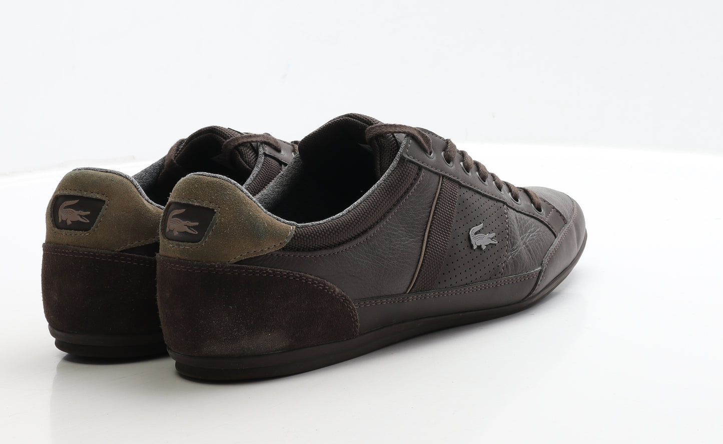 Lacoste Mens Brown Polyester Trainer UK 10 44.5