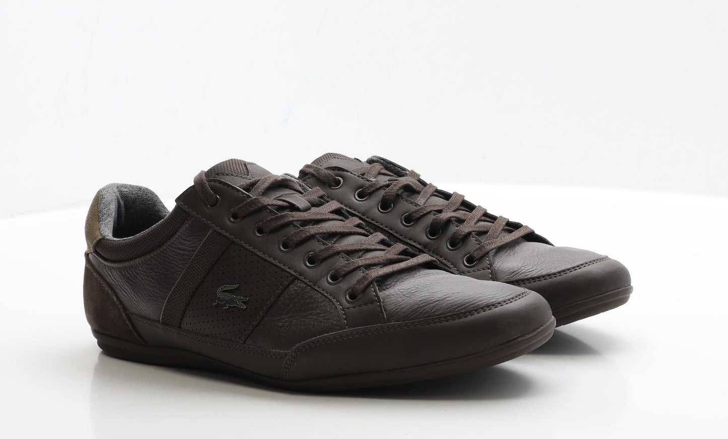 Lacoste Mens Brown Polyester Trainer UK 10 44.5
