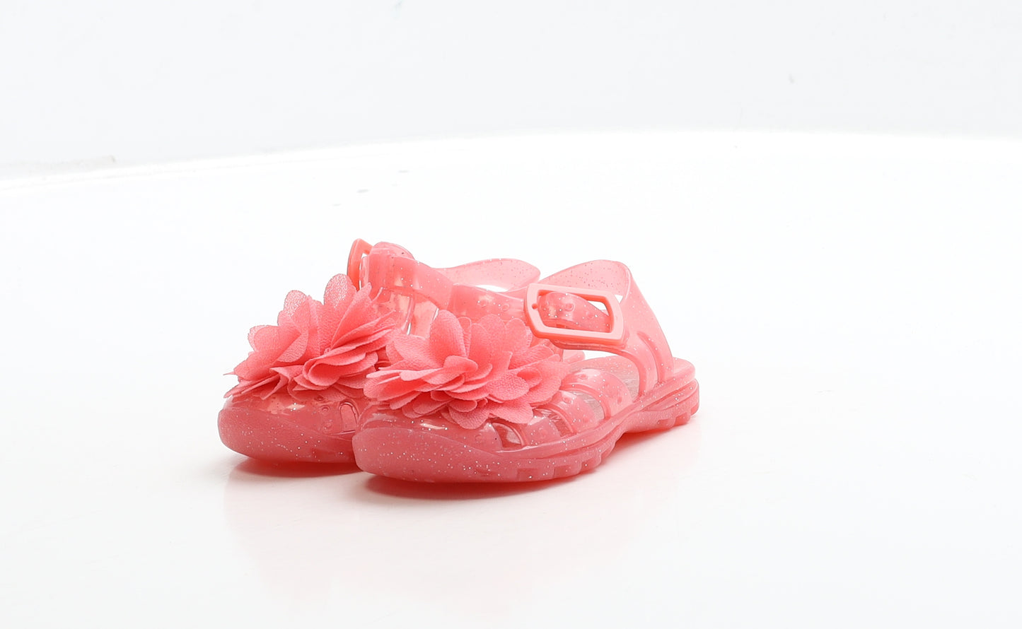 George Girls Pink Rubber Slingback Sandal UK 3 19 - First Walkers