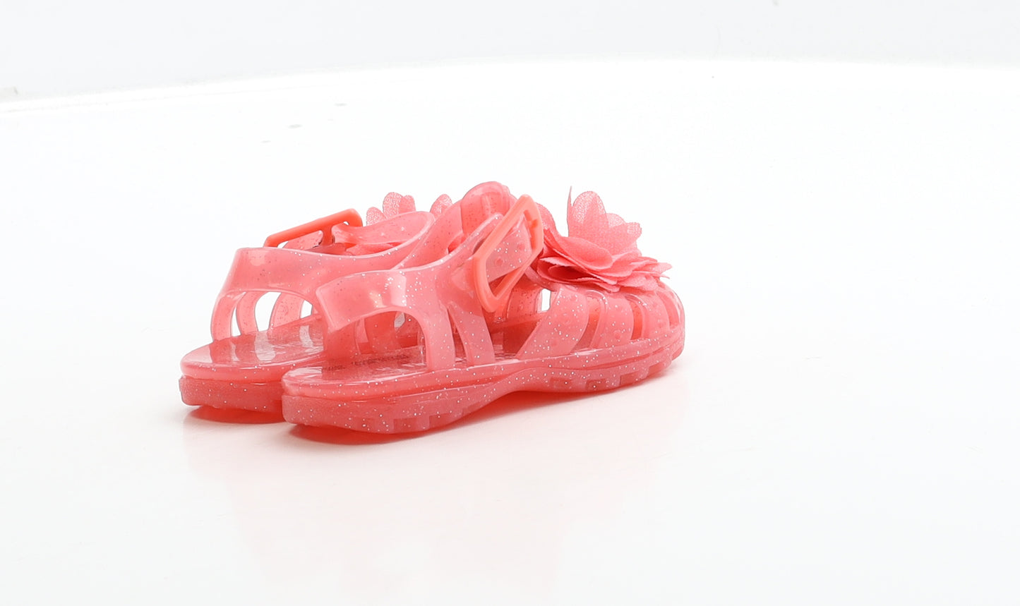 George Girls Pink Rubber Slingback Sandal UK 3 19 - First Walkers