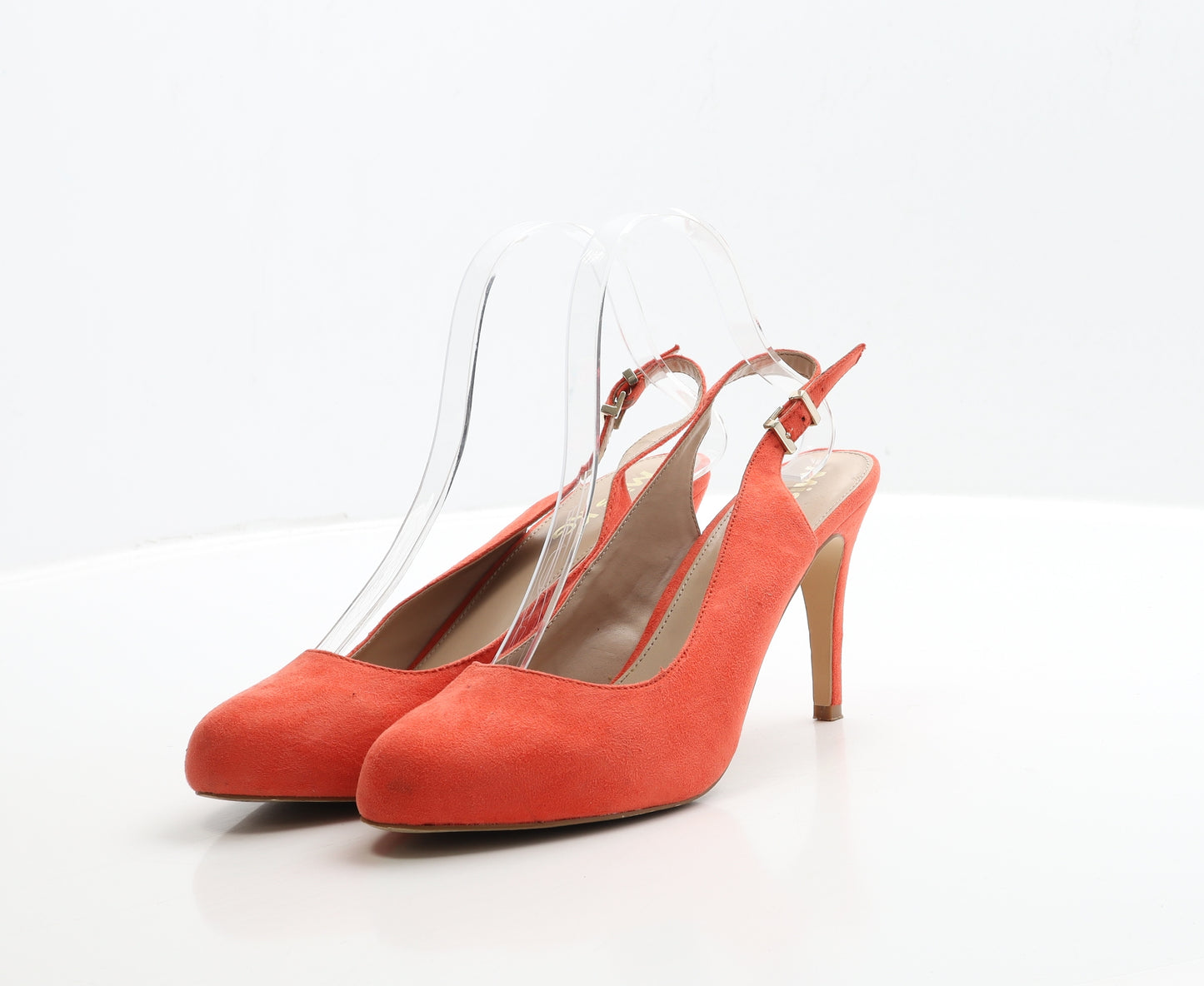 Miss KG Womens Orange Suede Slingback Heel UK 6 39