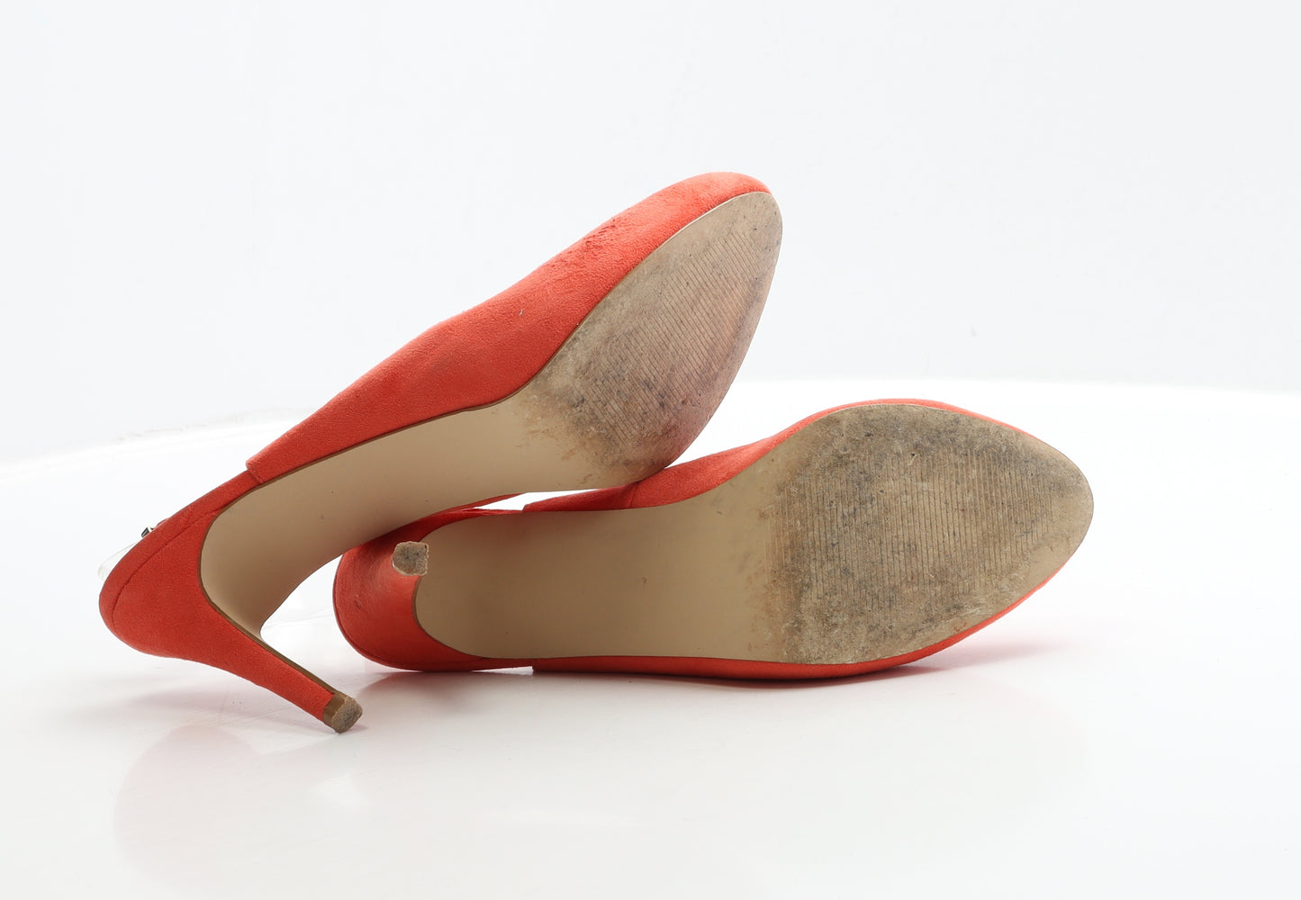 Miss KG Womens Orange Suede Slingback Heel UK 6 39