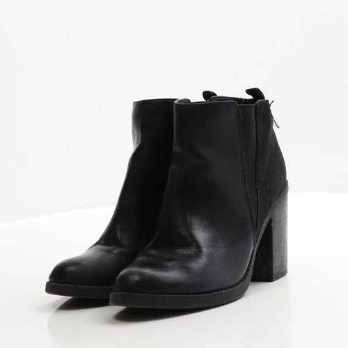 New Look Womens Black Leather Chelsea Boot UK 5 38