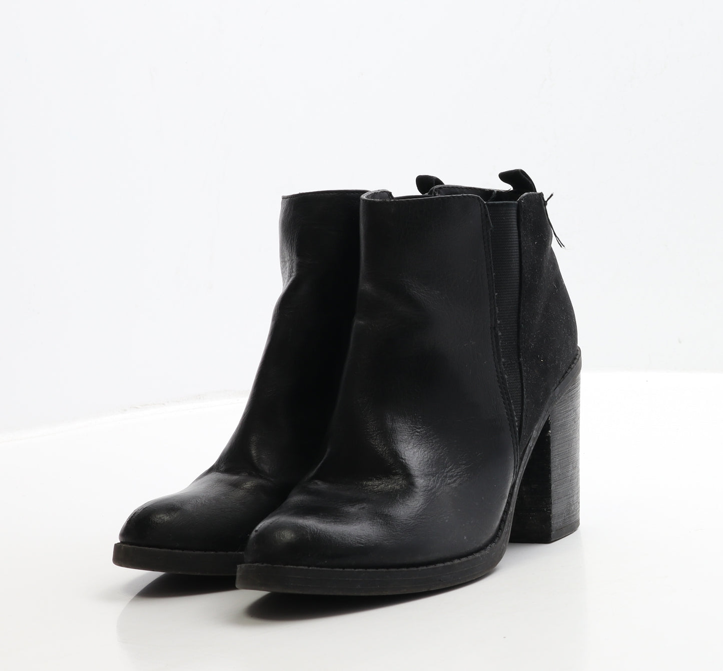 New Look Womens Black Leather Chelsea Boot UK 5 38