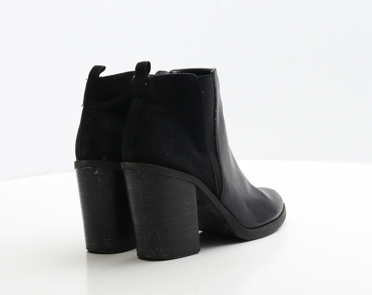 New Look Womens Black Leather Chelsea Boot UK 5 38
